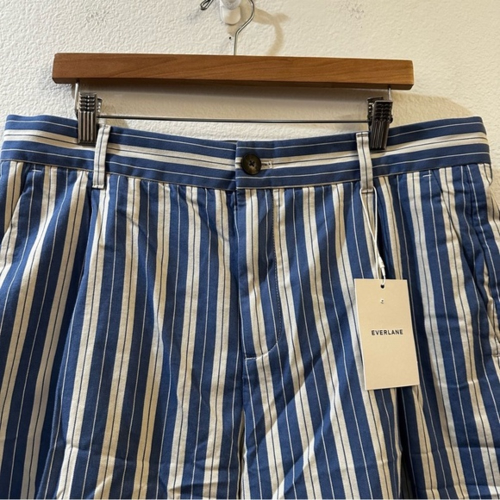 Everlane The Pleated‎ Chino Short in Dutch Blue/Natural Size 14 - Picture 5 of 12